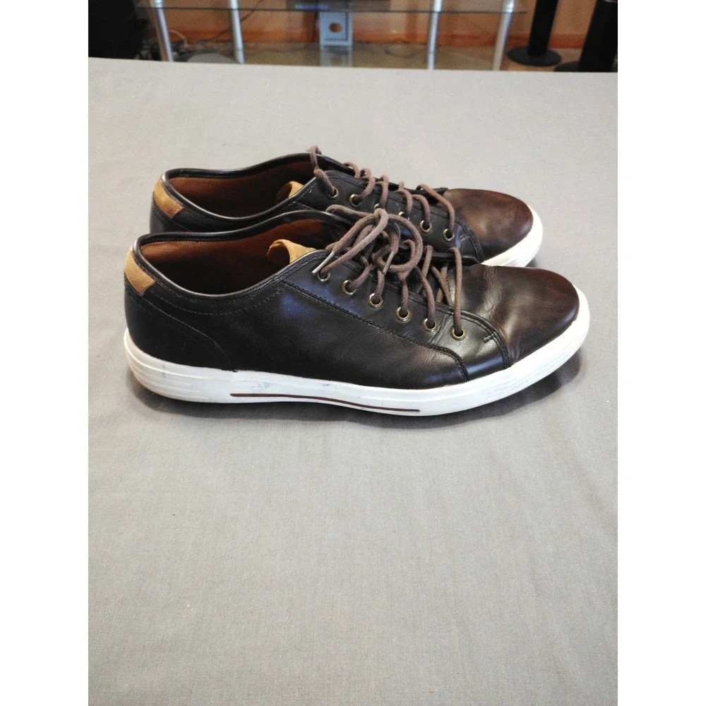 Skechers Classic Fit Me Shoes Air-Cooled Memory Foam Brown‎ Leather Preppy 13***